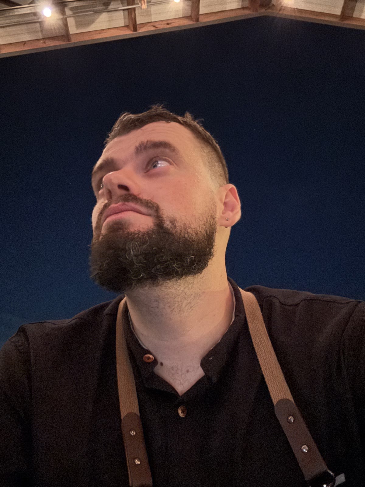 Bartender portrait with suspenders Miami